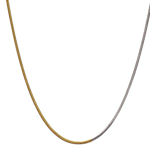 [2022-01-06-30.jpg] Two-Tone Small Snake Women's Necklace