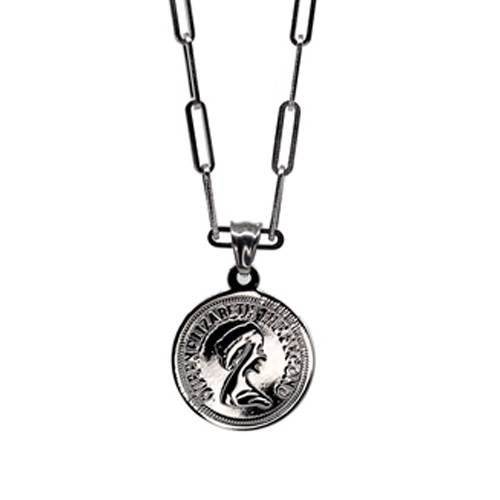 [H8V510xMLAO6121606225990.jpg] Hardware Silver Men's Neckpiece